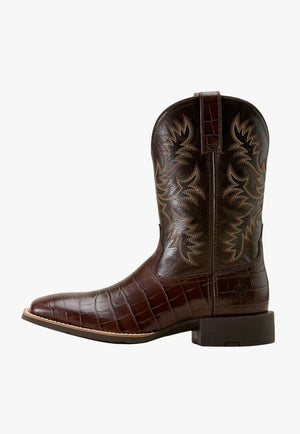 Ariat Mens Sport Crocodile Print Western Boot