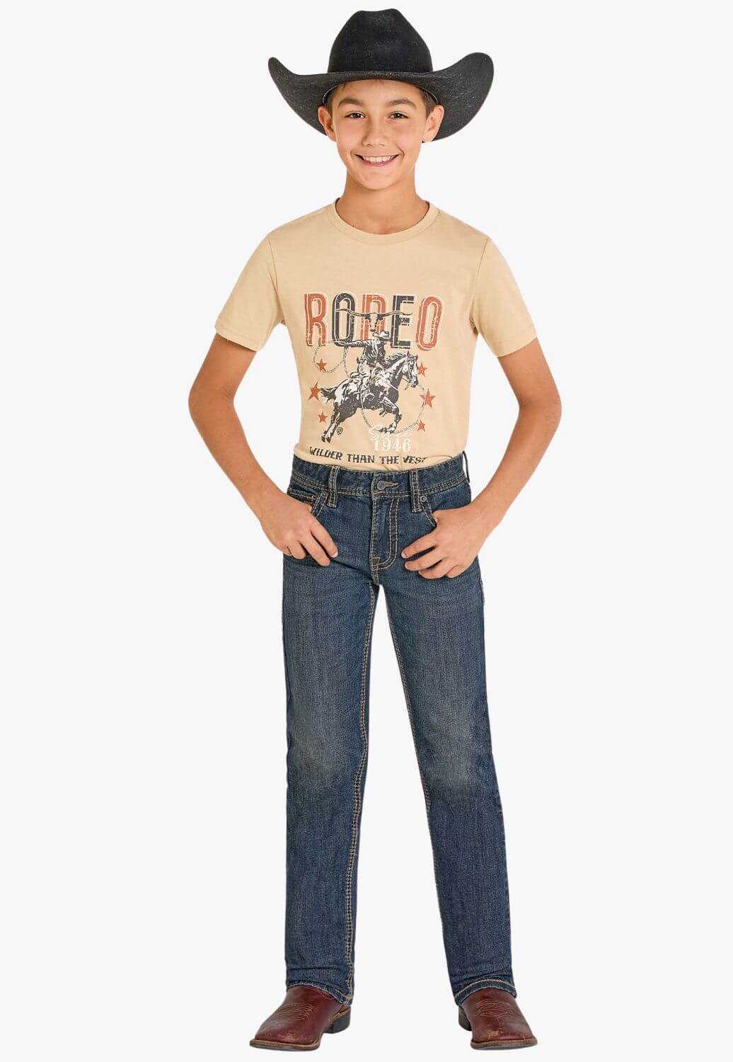 Rock & Roll Boys Revolver Slim Fit Bootcut Jean
