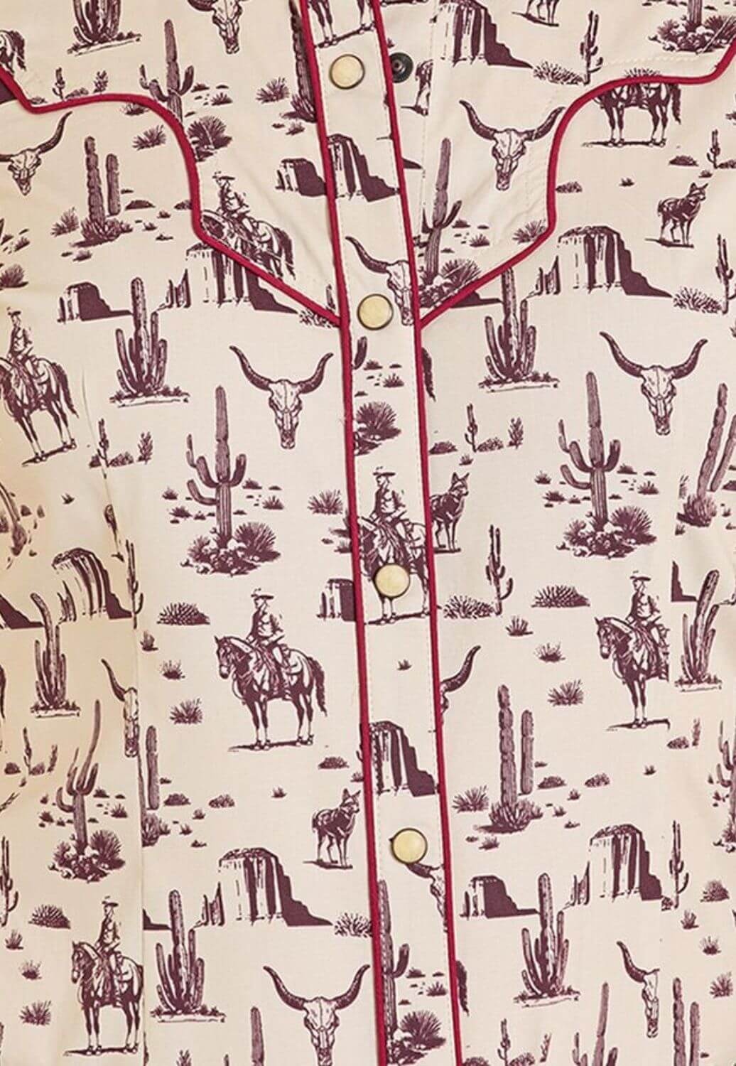 Rock & Roll Womens Wild West Snap Shirt