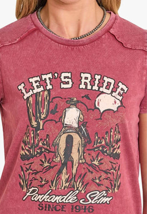 Panhandle Womens Lets Ride T-Shirt