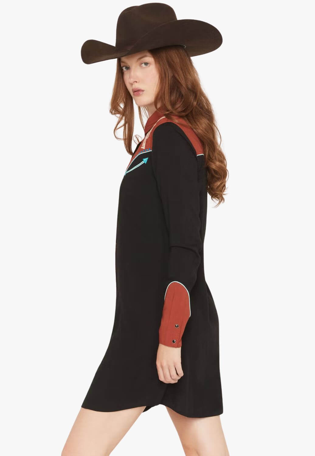 Panhandle Slim Womens Retro Long Sleeve Dress