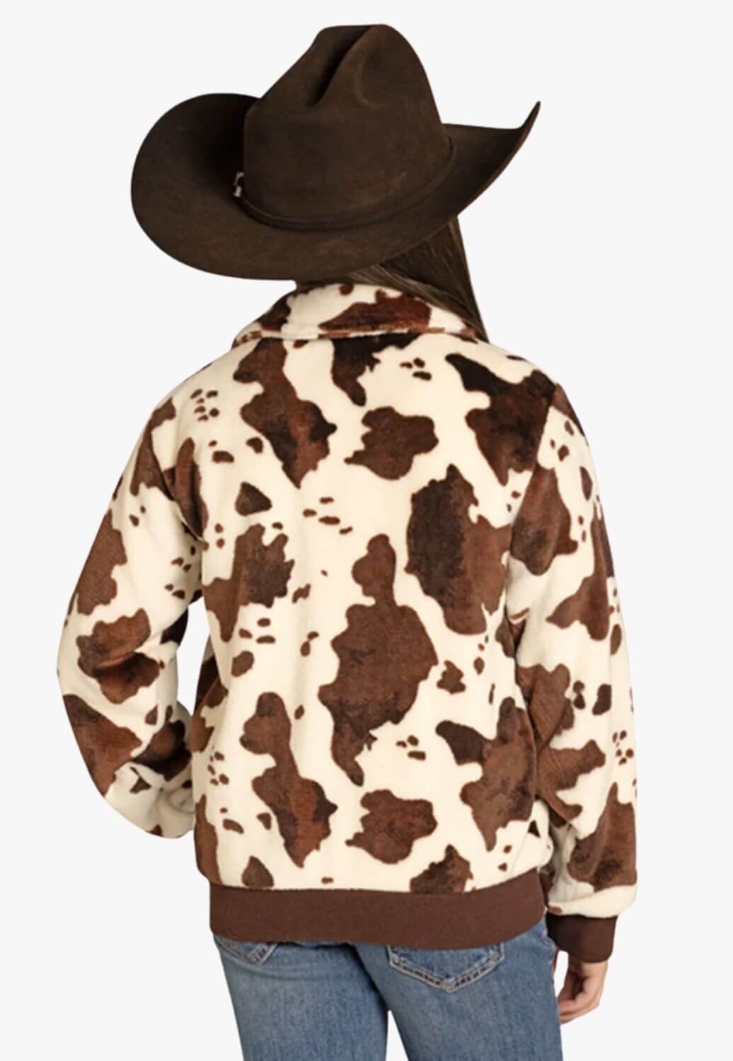 Panhandle Slim Girls Cowhide Print Jacket