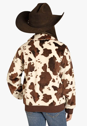 Panhandle Slim Girls Cowhide Print Jacket