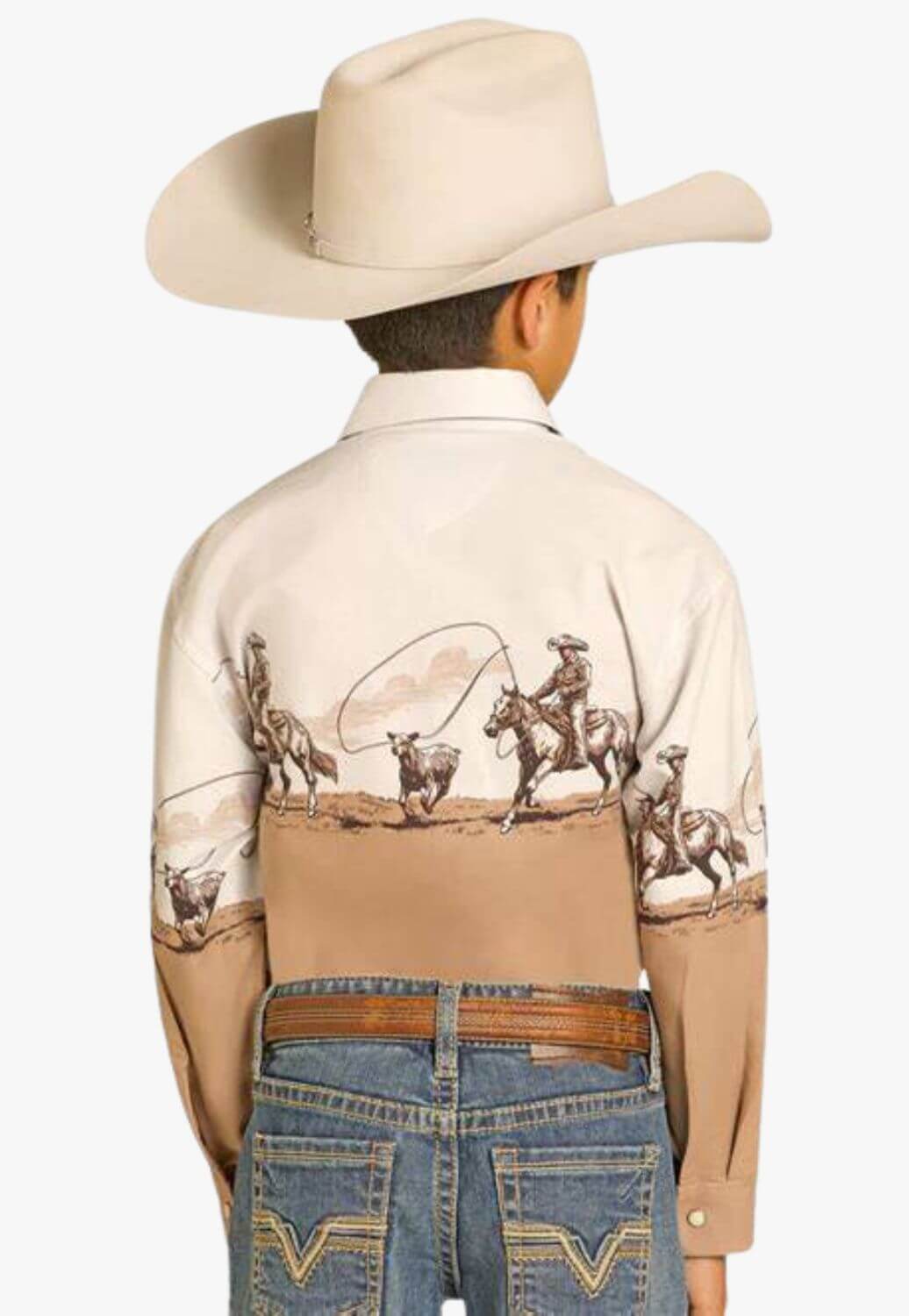 Panhandle Slim Boys Long Sleeve Snap Western Shirt