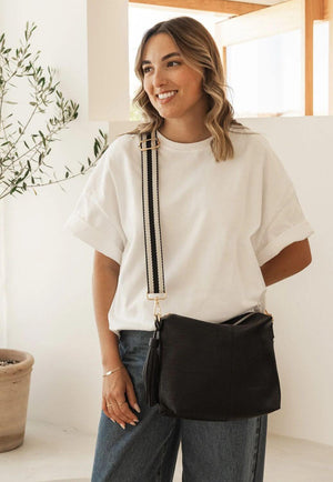 Louenhide Daisy Stripe Crossbody Bag