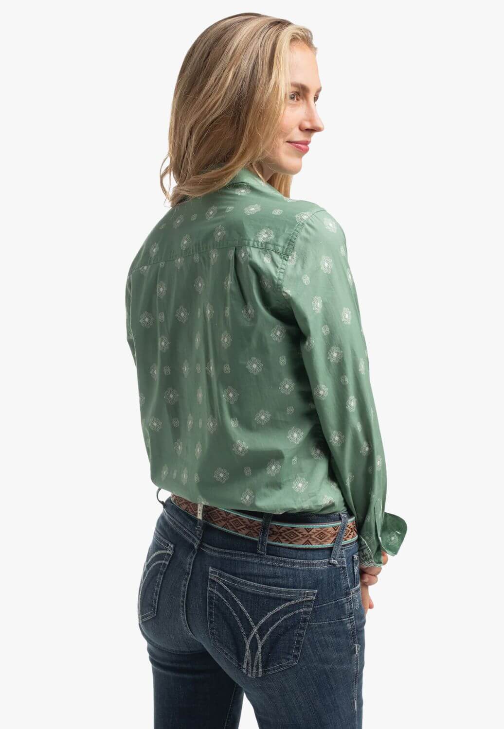 Just Country Womens Abbey Frills Full Button Workshirt