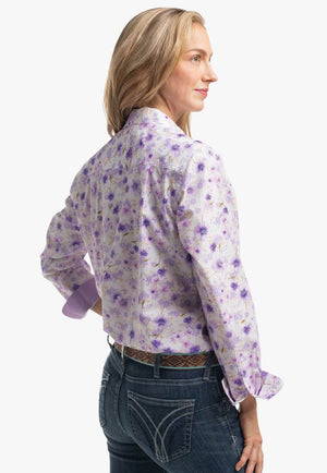 Just Country Womens Full Button Print Work Shirt
