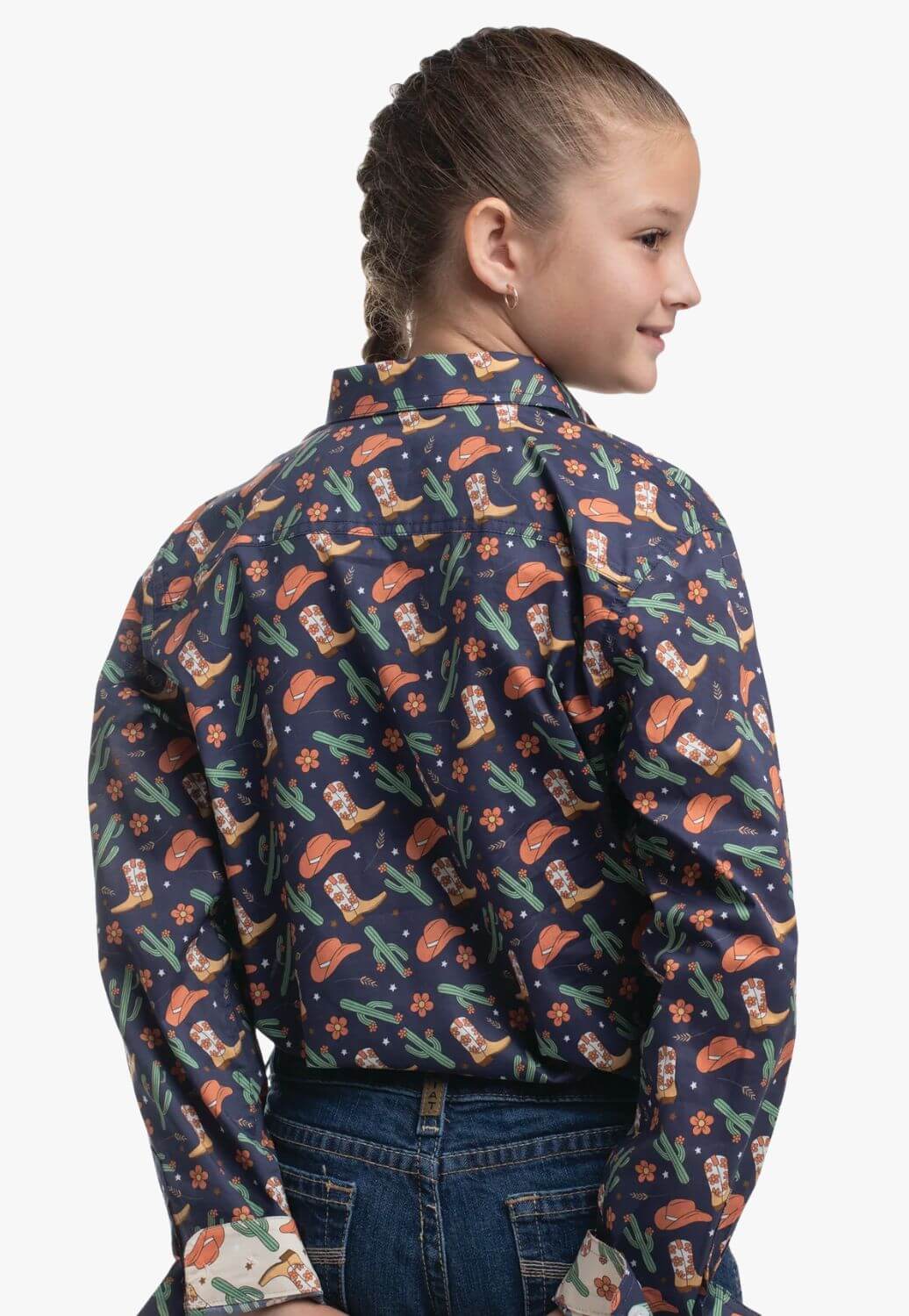 Just Country Girls Harper Half Button Work Shirt