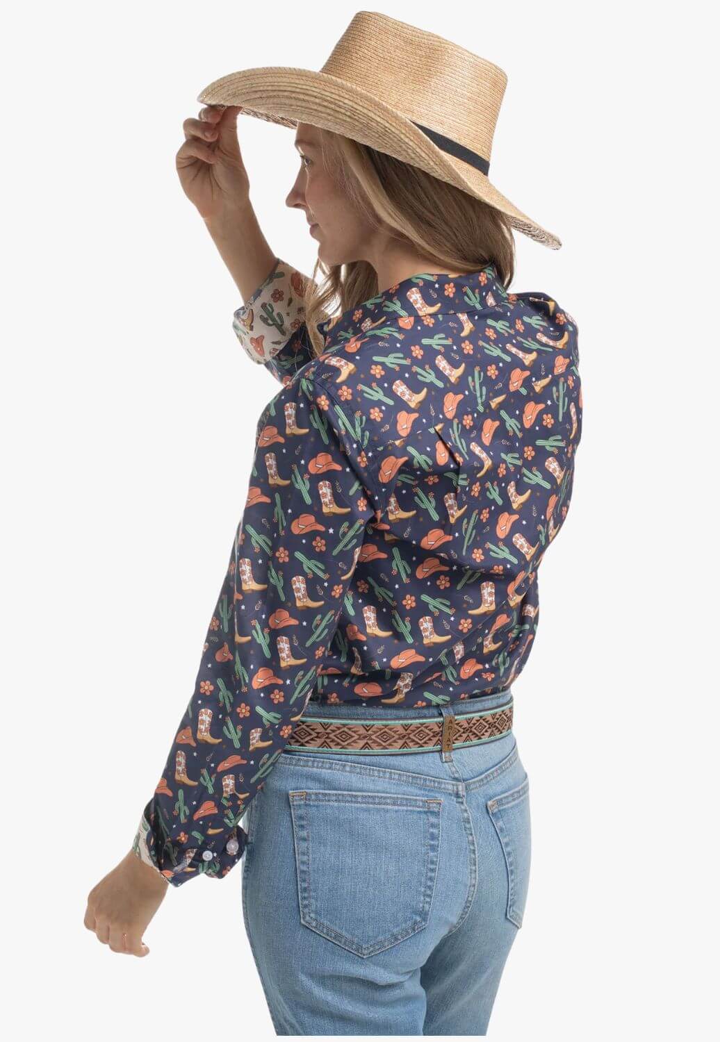 Just Country Womens Abbey Full Button Work Shirt