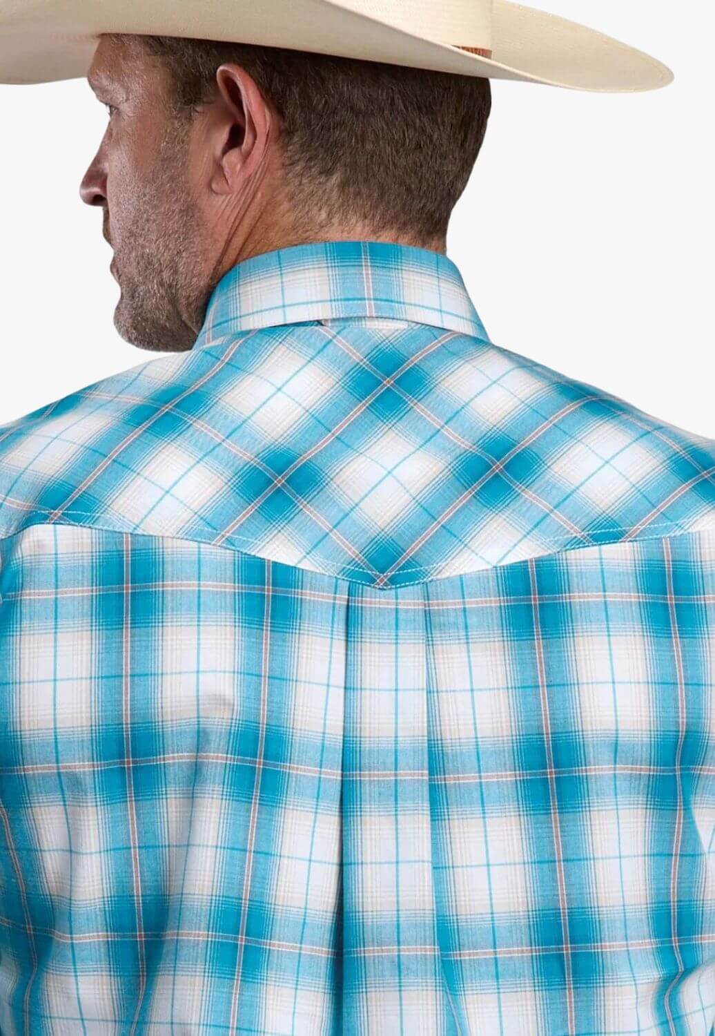 Roper Mens Amarillo Plaid Long Sleeve Shirt