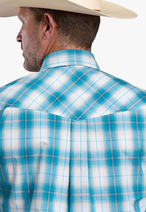 Roper Mens Amarillo Plaid Long Sleeve Shirt