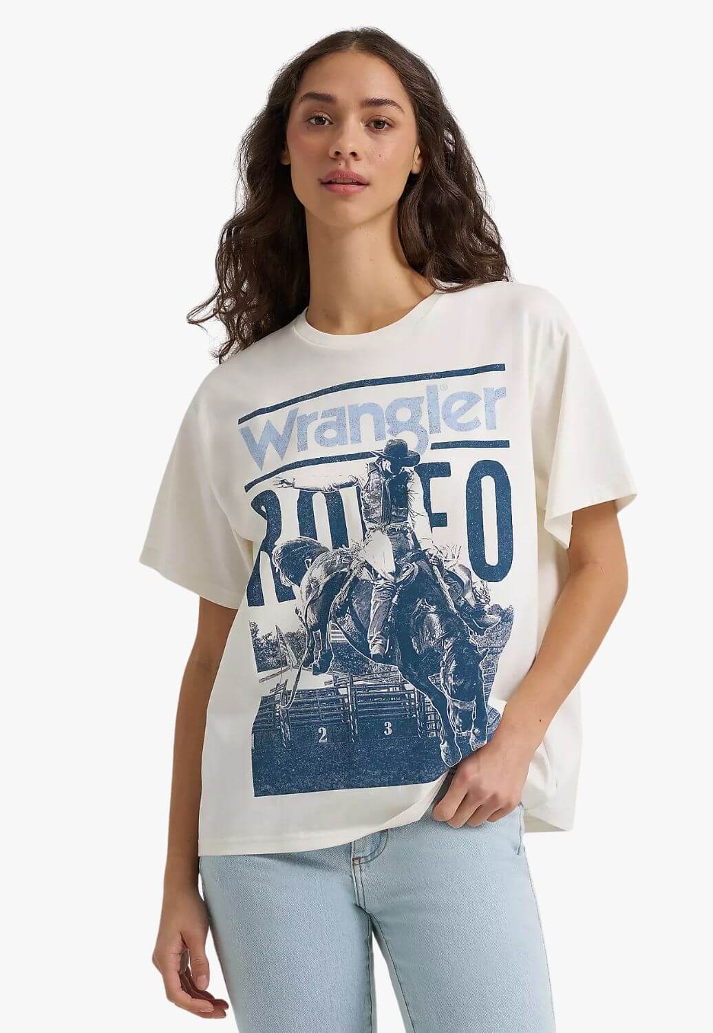 Wrangler Womens Rodeo Archive Girlfriend T-Shirt