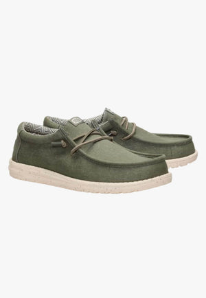 Hey Dude Mens Wally Stretch Canvas Shoe