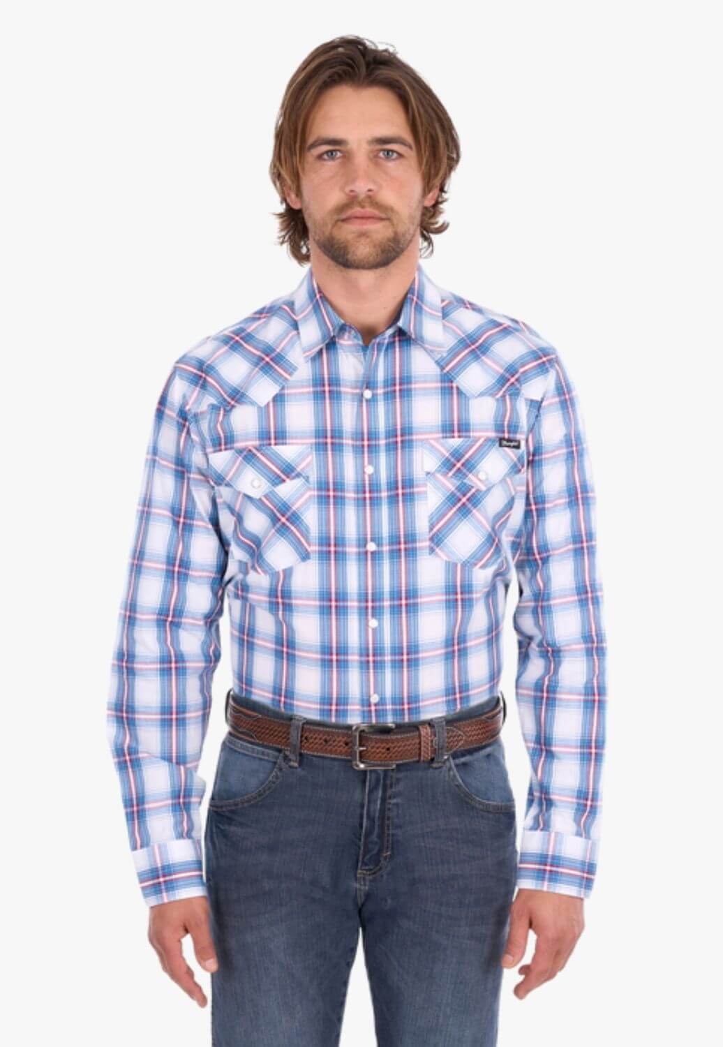 Wrangler Mens  Louis Long Sleeve Shirt