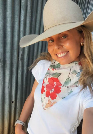 Treasure Chest Co Womens Floral Scarf