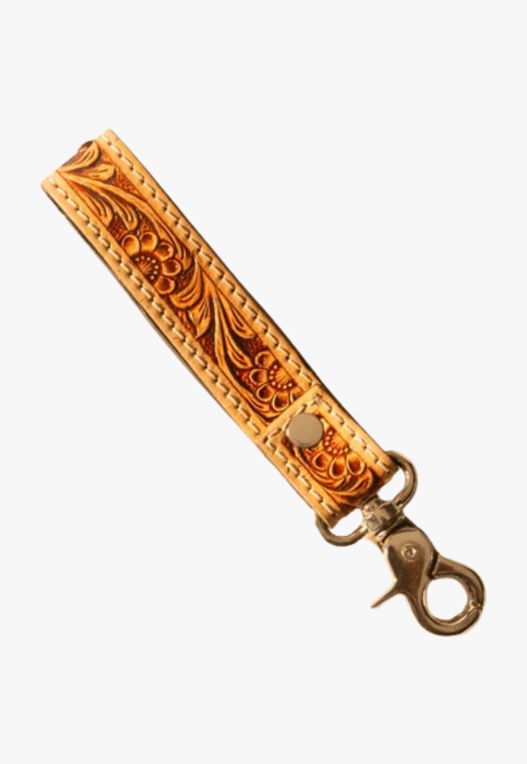 Myra Hide Inlay Western Key Fob