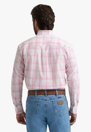 Wrangler Mens Bucking Cancer Long Sleeve Shirt
