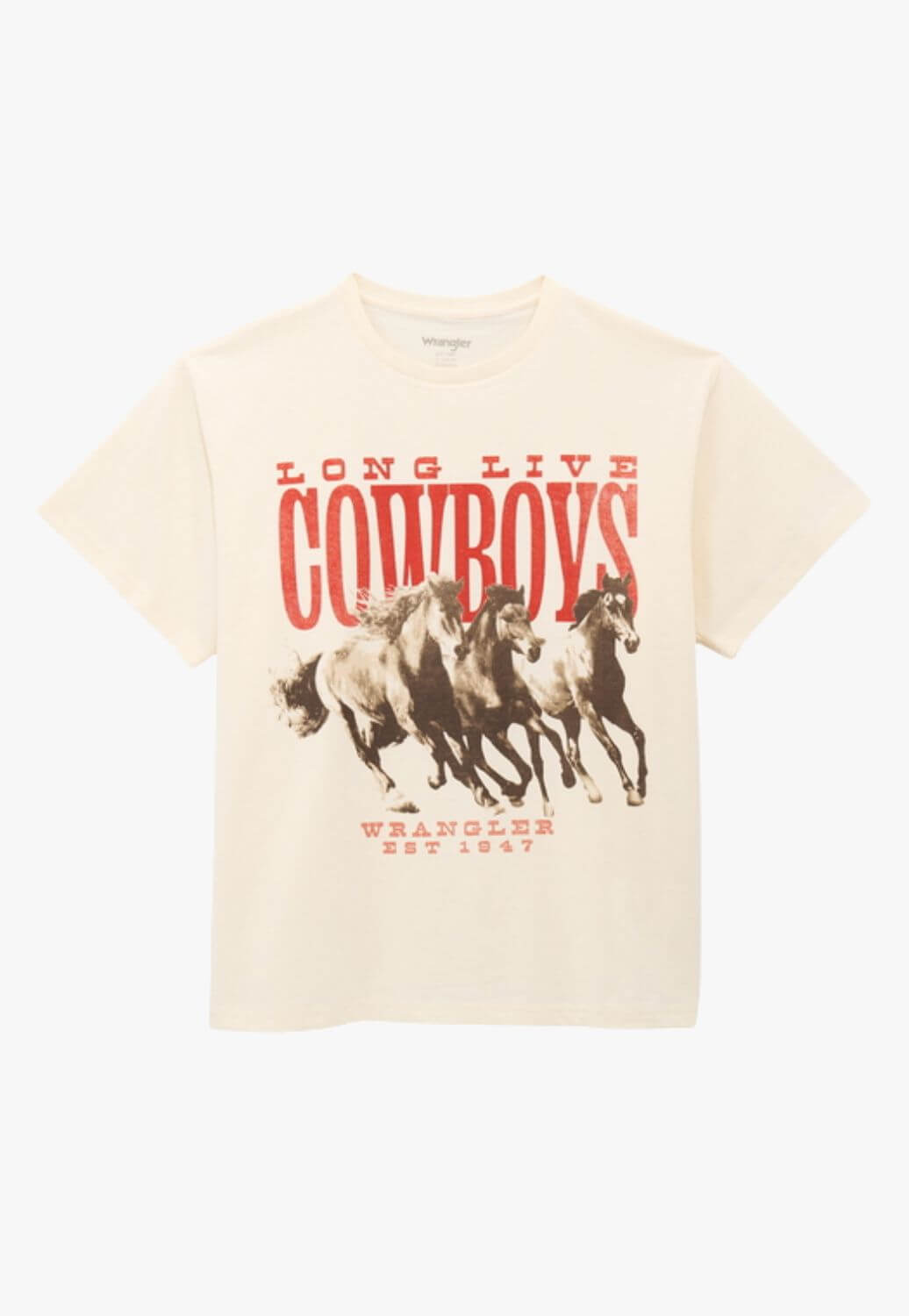 Wrangler Womens Long Live Cowboys T-Shirt