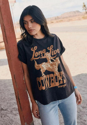 Wrangler Womens Long Live Cowboys T-Shirt
