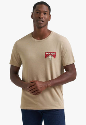 Wrangler Mens Checkerboard Graphic T-Shirt