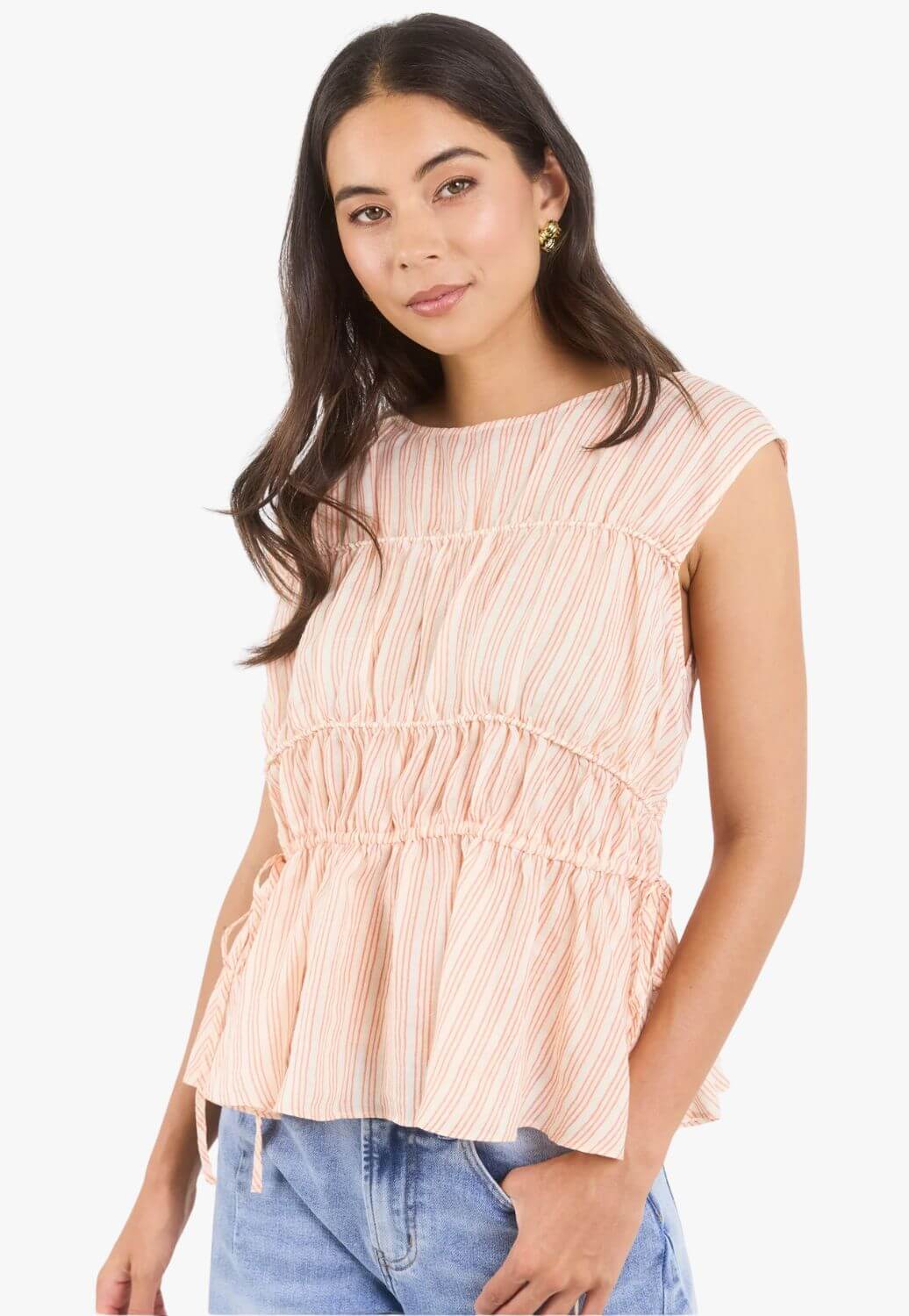 Stories Be Told Womens Relaxed Sleeveless Top