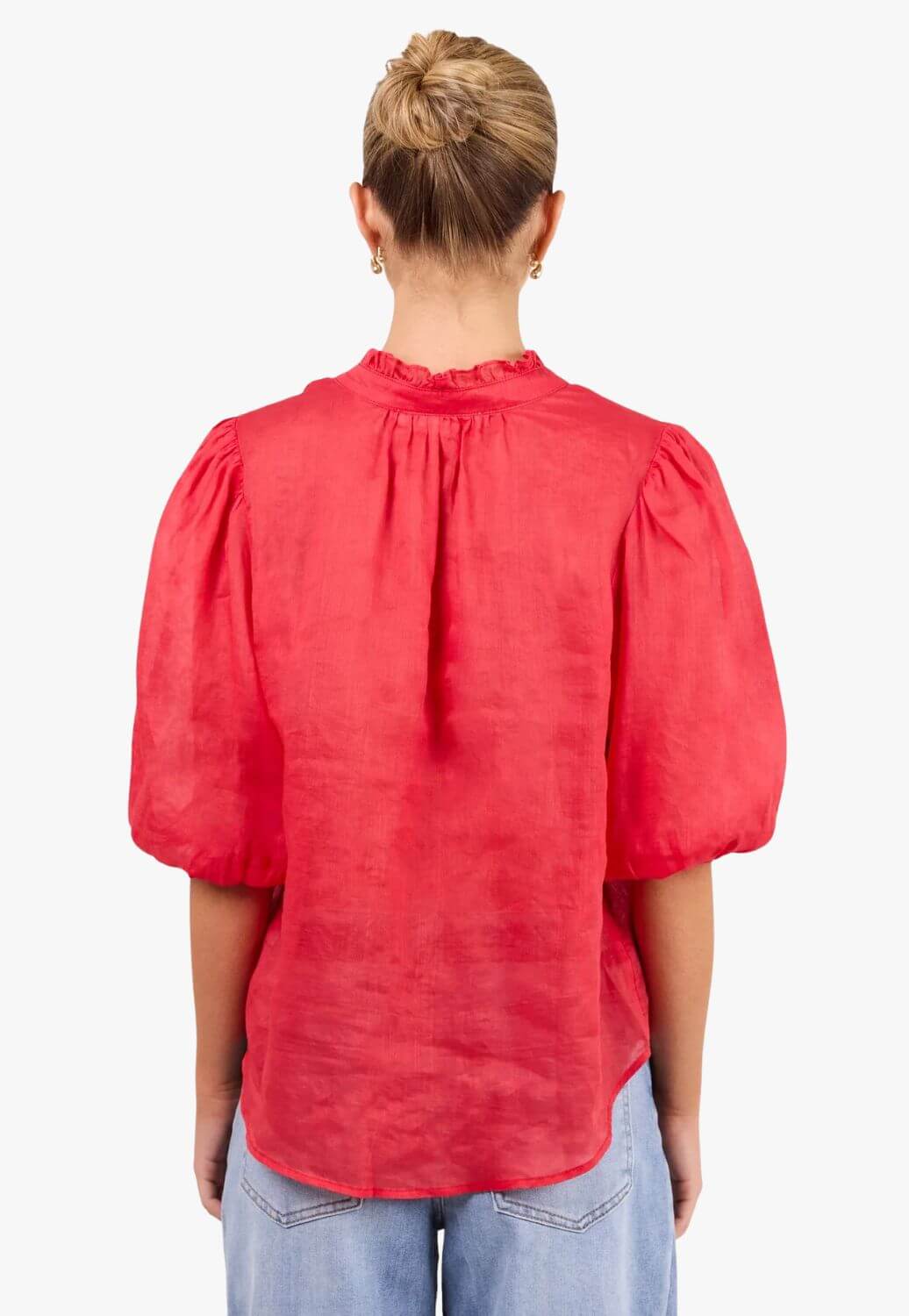 Ivy & Jack Womens Continuance Ramie Short Sleeve Top