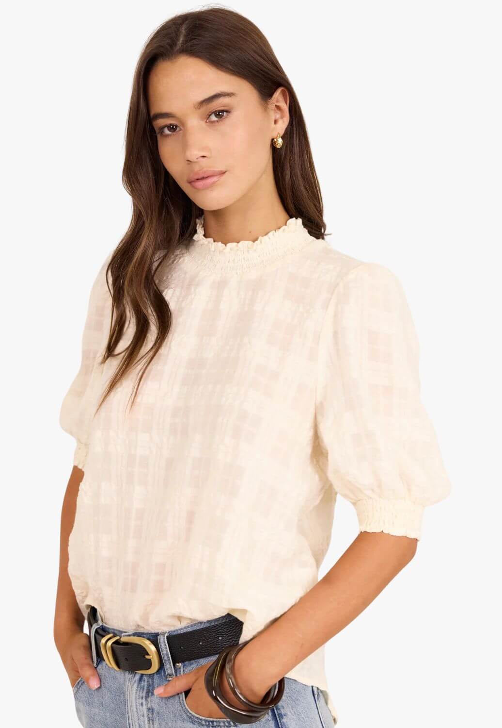 Ivy And Jack Womens Affirming Self Check Top
