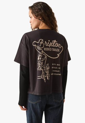 Brixton Womens Rodeo Tailors Boxy Crop T-Shirt