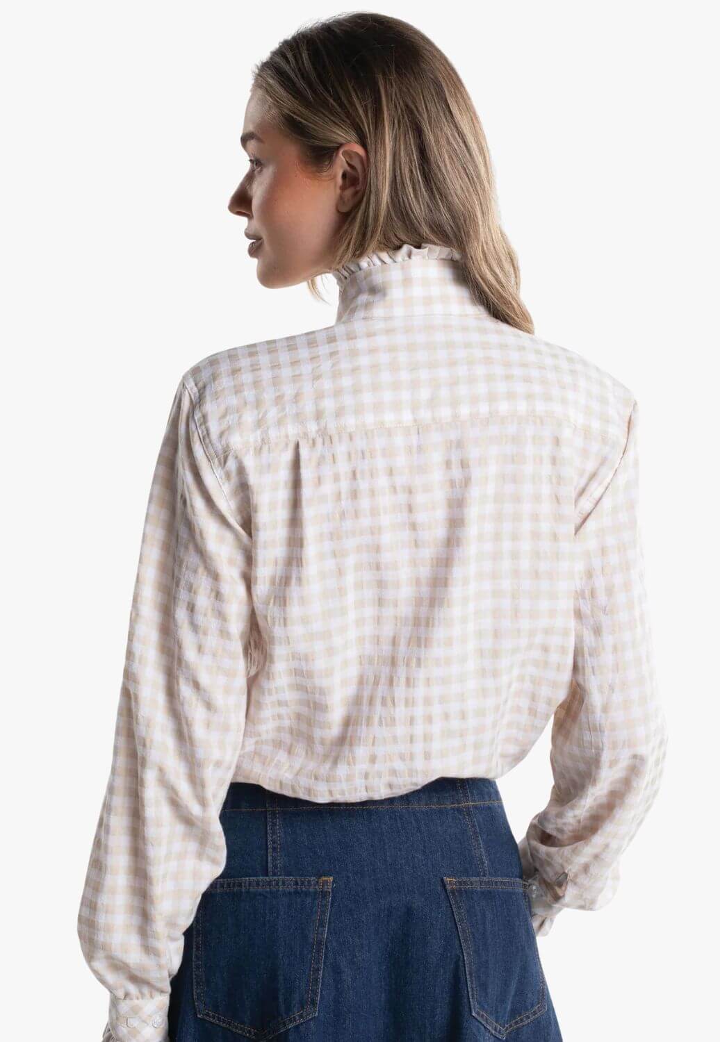 Just Country Womens Abbey Frill Work Shirt