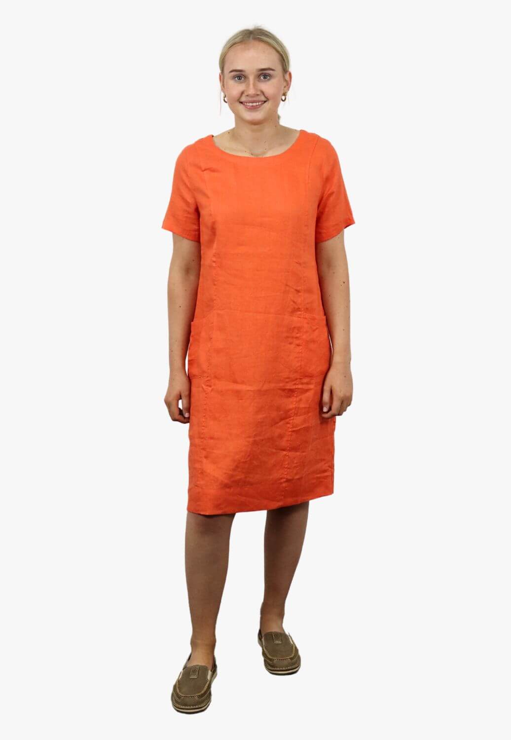 Corfu Womens Summer Linen Dress