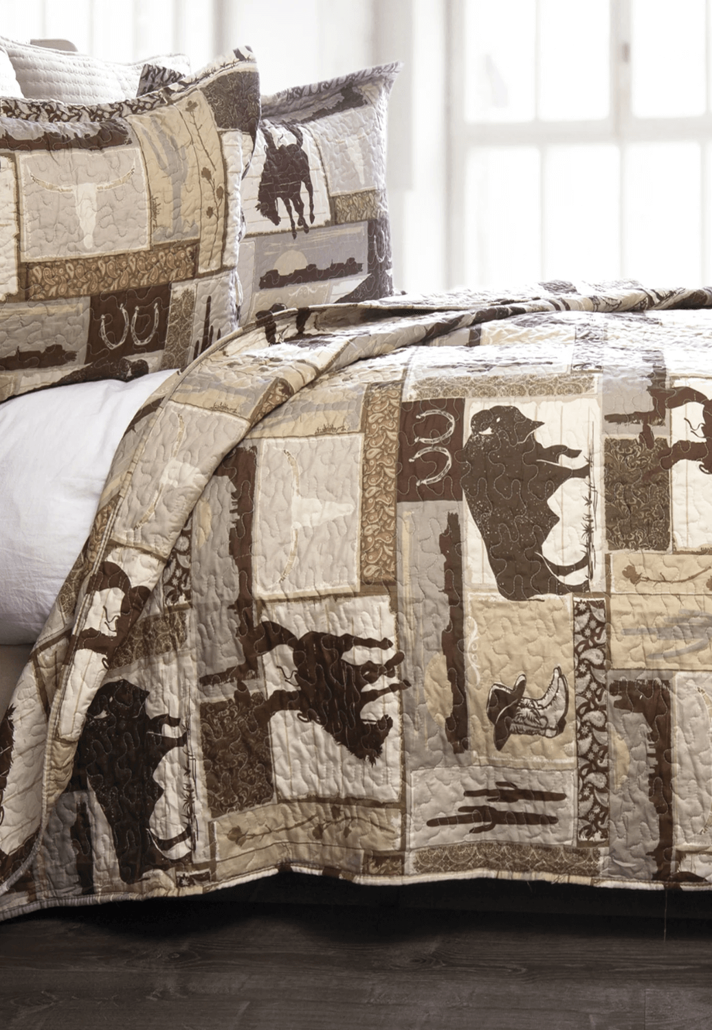 Wrangler Vintage Cowboy Quilt Set - King