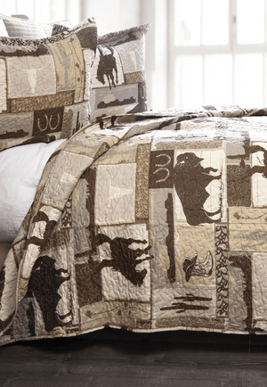 Wrangler Vintage Cowboy Quilt Set - King