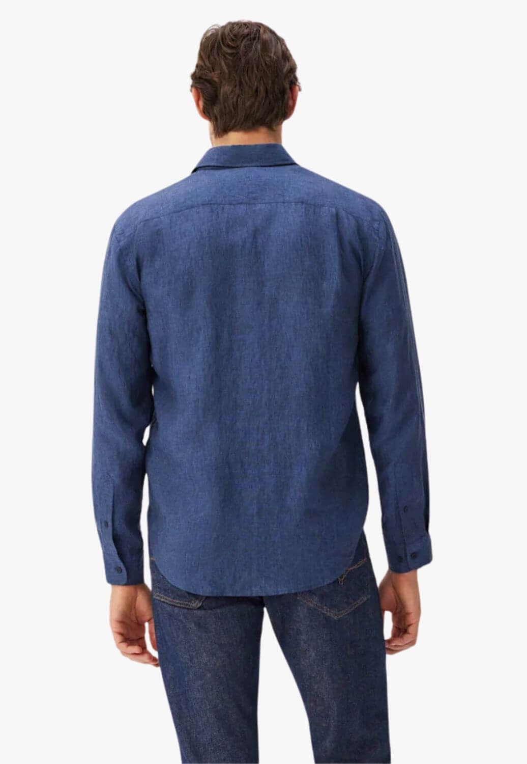 R.M. Williams Mens Classic Linen Long Sleeve Shirt