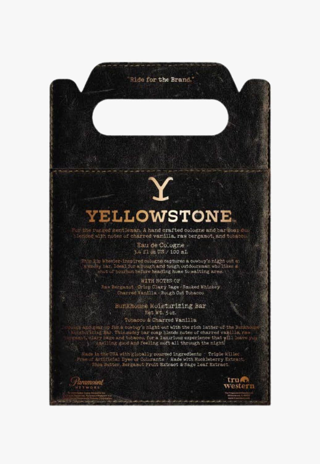 Tru Western Mens Yellowstone Ride Gift Set