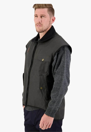 Swanndri Mens Levels Oilskin Vest