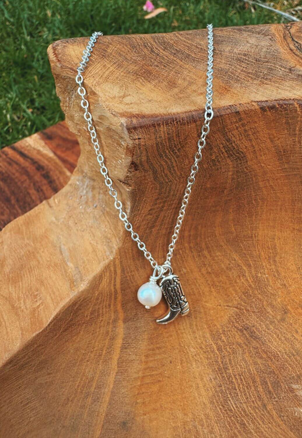 Treasure Chest Co Winona Cowboy Boot Necklace