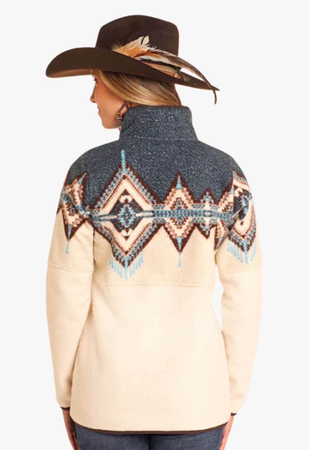 Panhandle Womens Border Berber Pullover
