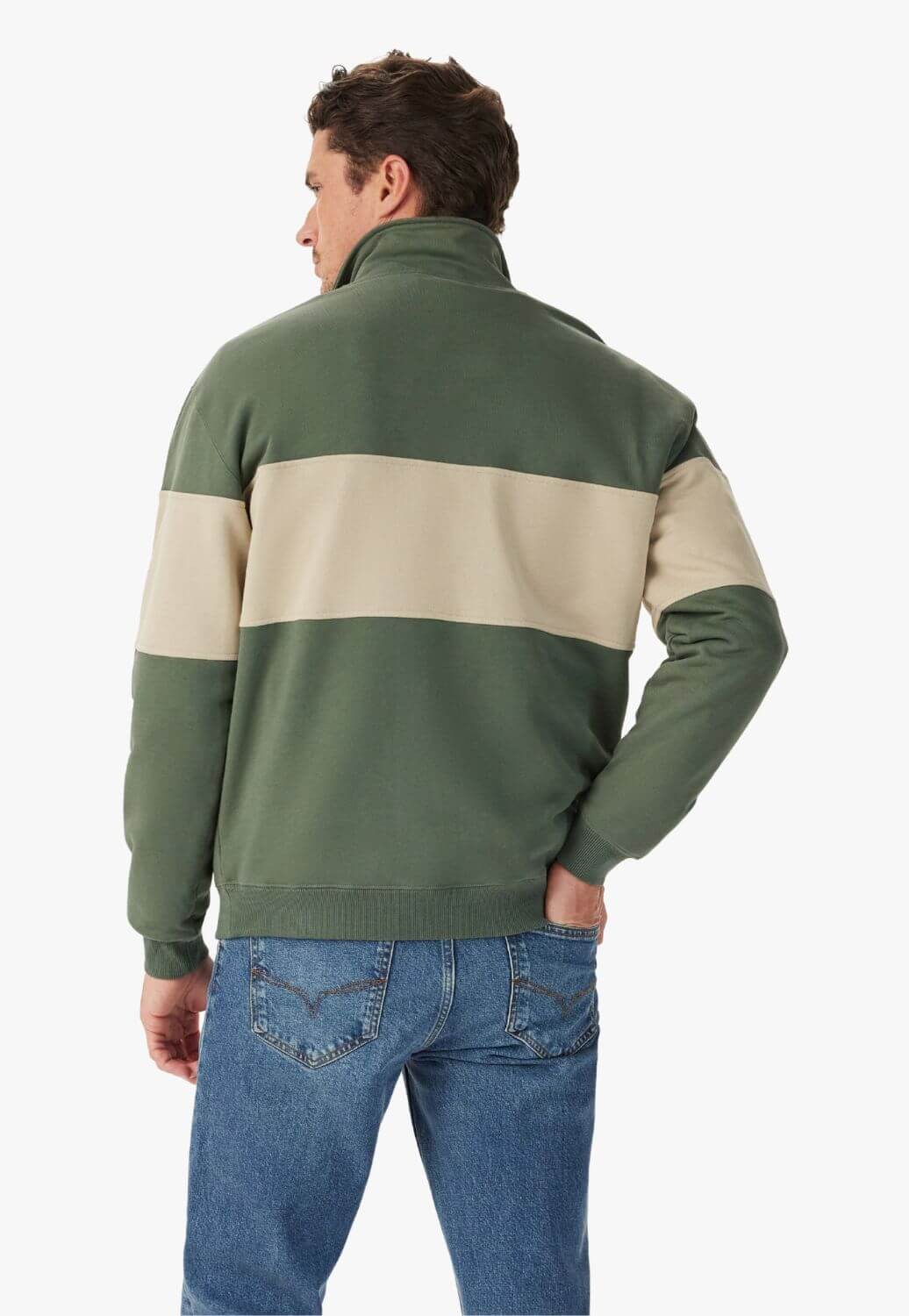 R.M. Williams Mens Heritage 1/4 Zip Sweatshirt