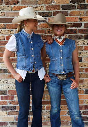 Gringa Denim Beauelle Denim Scolloped Vest