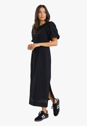 Elder Puff Sleeve Midi Dress
