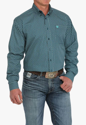 Cinch Mens Plaid Long Sleeve Shirt