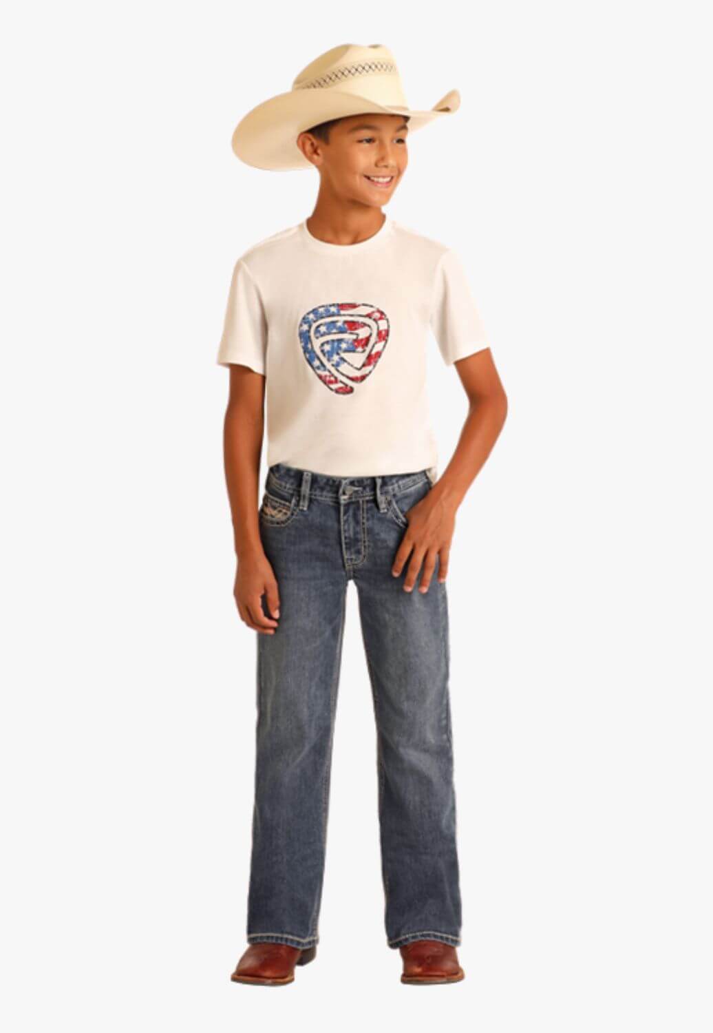 Rock and Roll Boys Feather Stetch Bootcut Jean