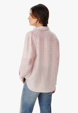 R.M. Williams Womens Hopeland Linen Check Shirt