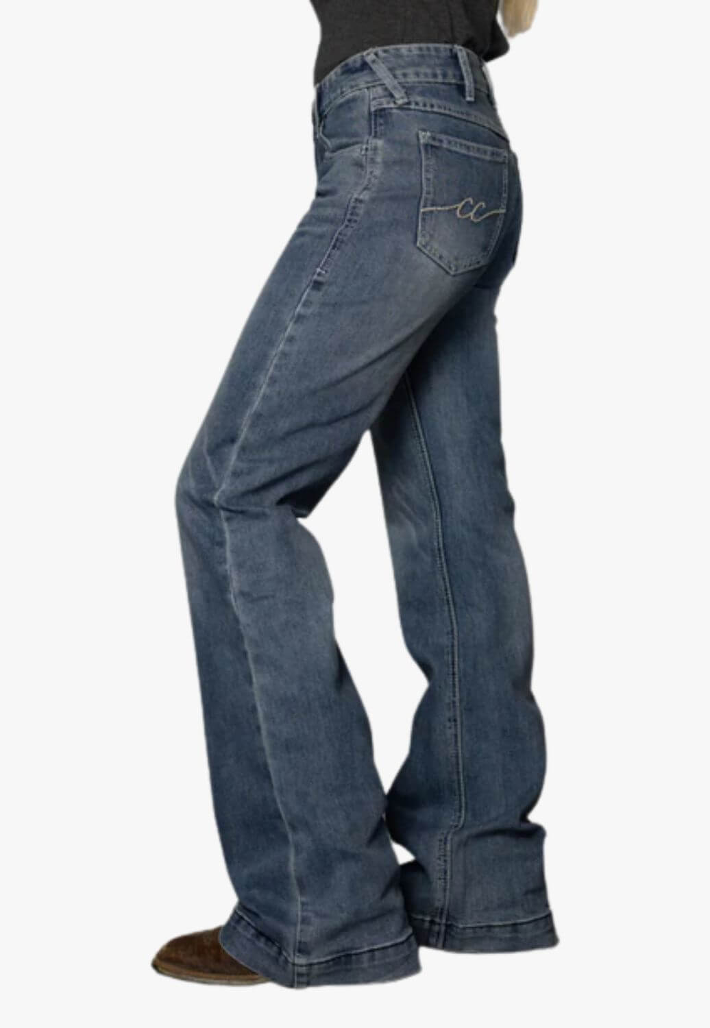CC Western Womens Mid Rise Trouser Jean