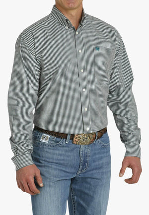 Cinch Mens Gingham Long Sleeve Shirt