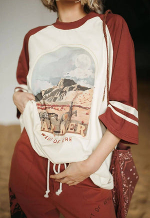 Whitney Spicer Womens West Of Here Raglan T-Shirt