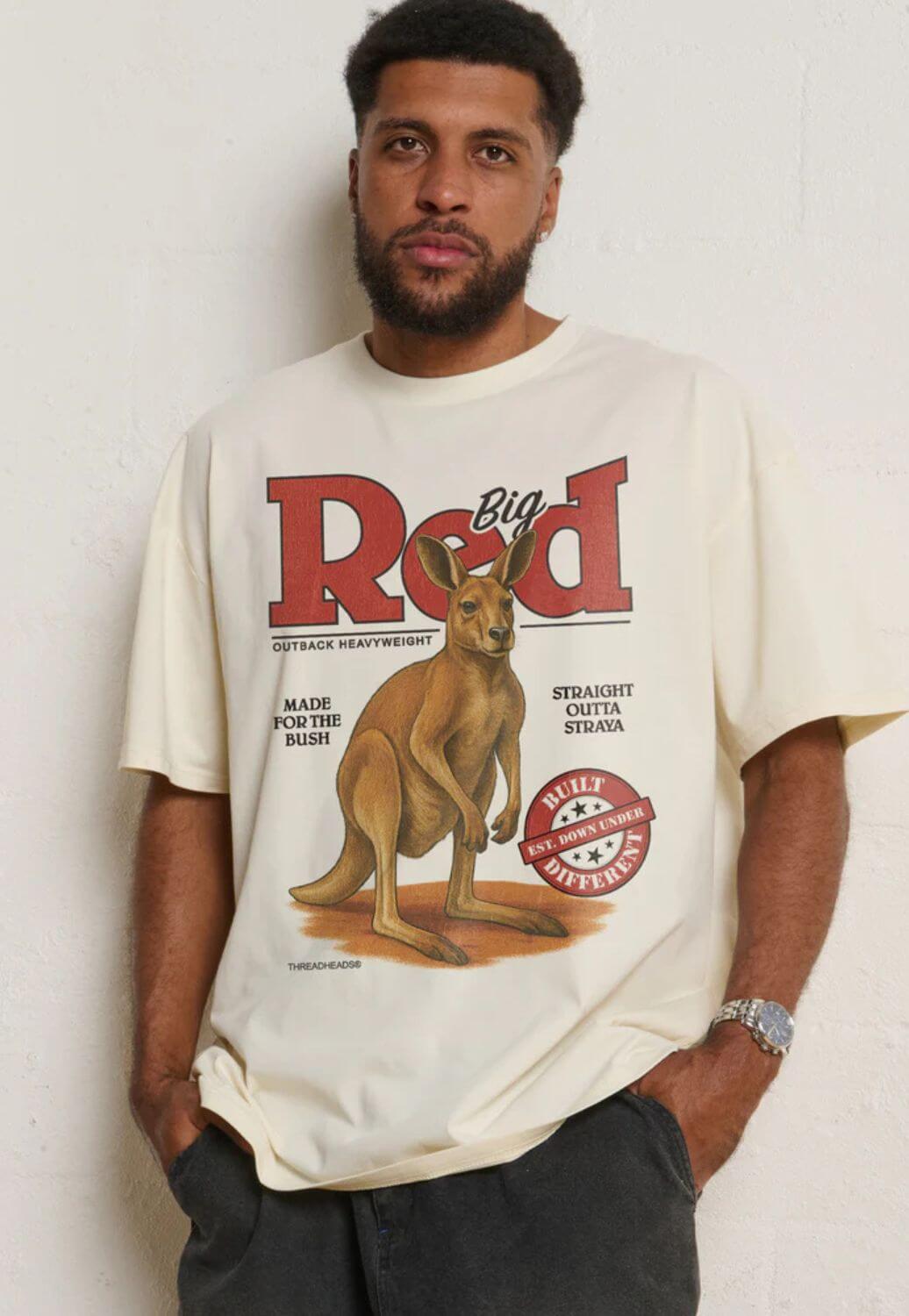 Threadheads Unisex Big Red Outback Heavyweigh T-Shirt