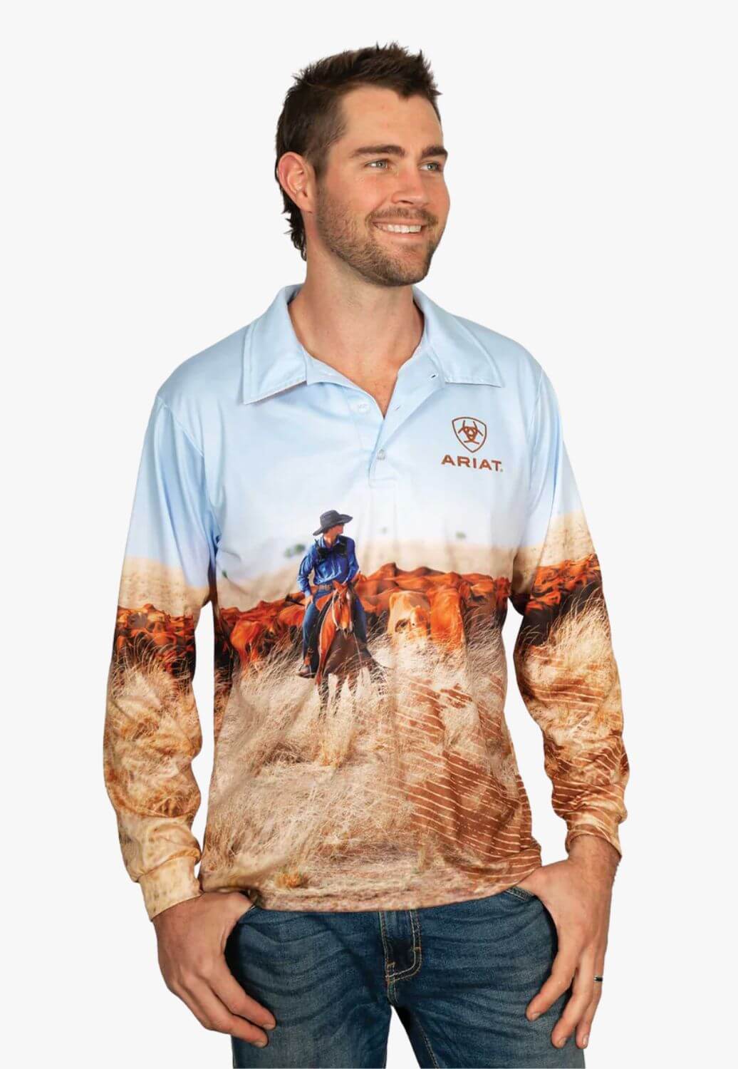 Ariat Adult Cattleman Fishing Shirt