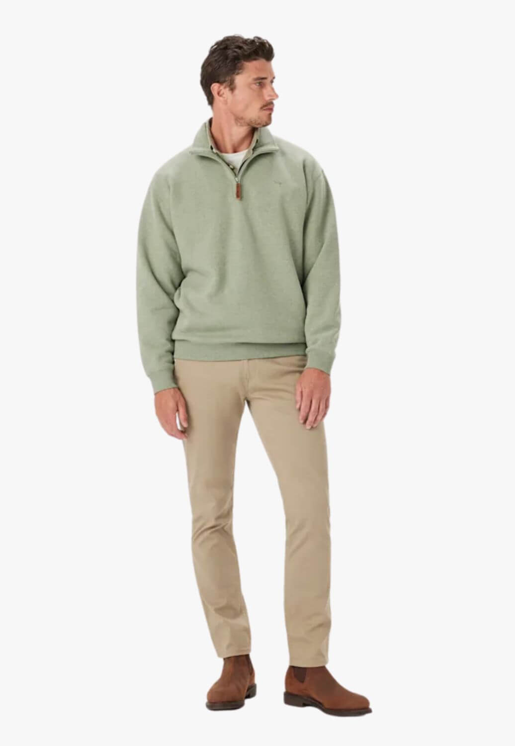 R.M. Williams Mens Mulyungarie 1/4 Zip Sweatshirt