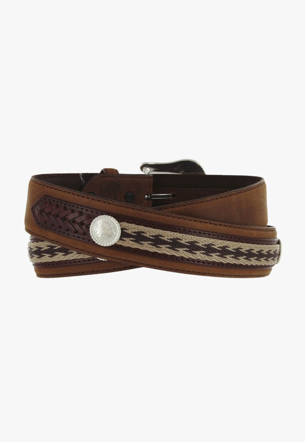 Tony Lama Mens The Duke Centrer Applique Belt